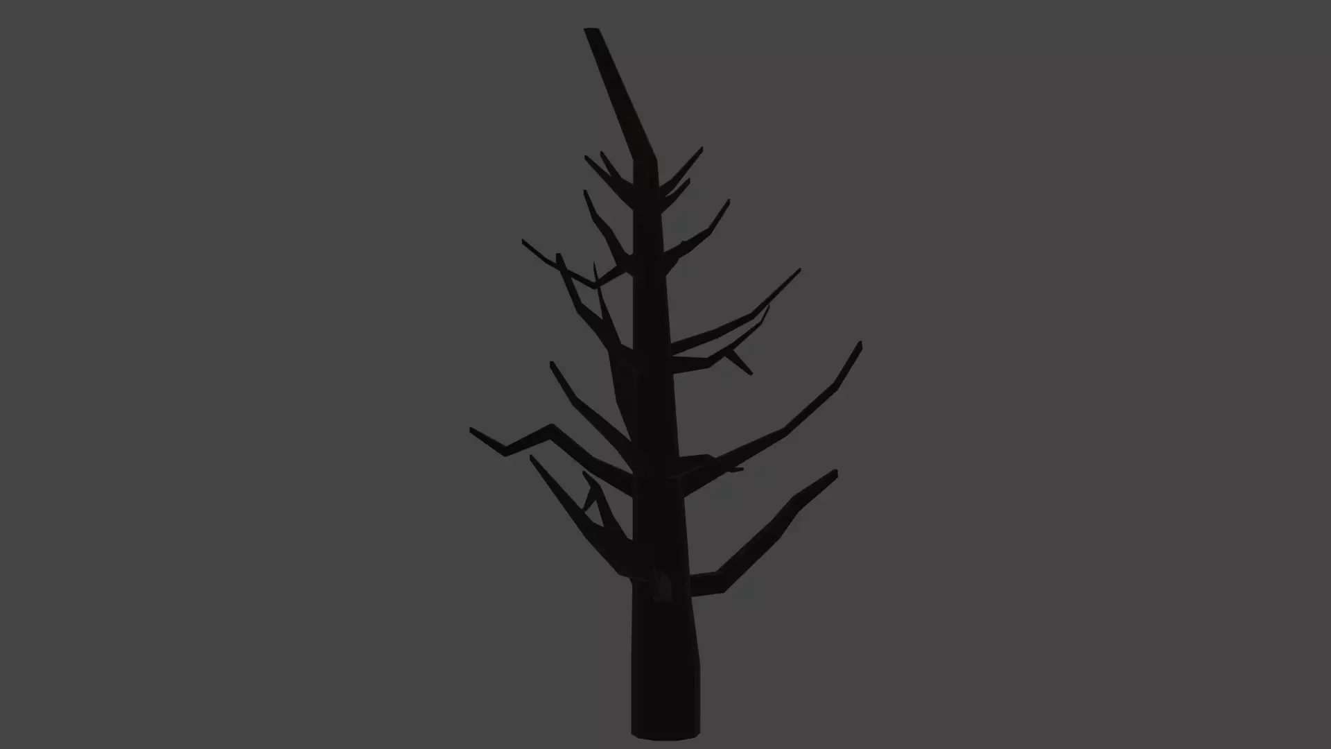 Low poly dead tree model 3D model