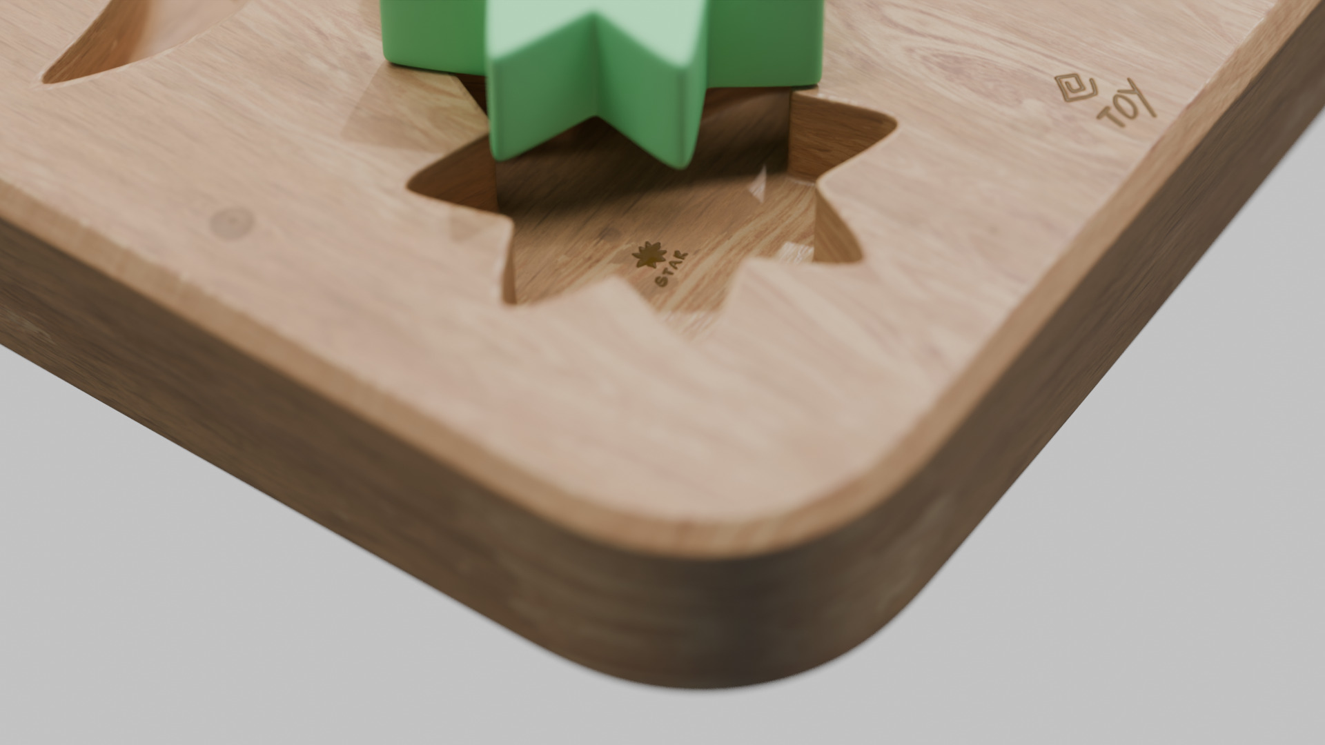 kids wooden shape matching toy Shapes Sorting Toy for Kids 3D model_1