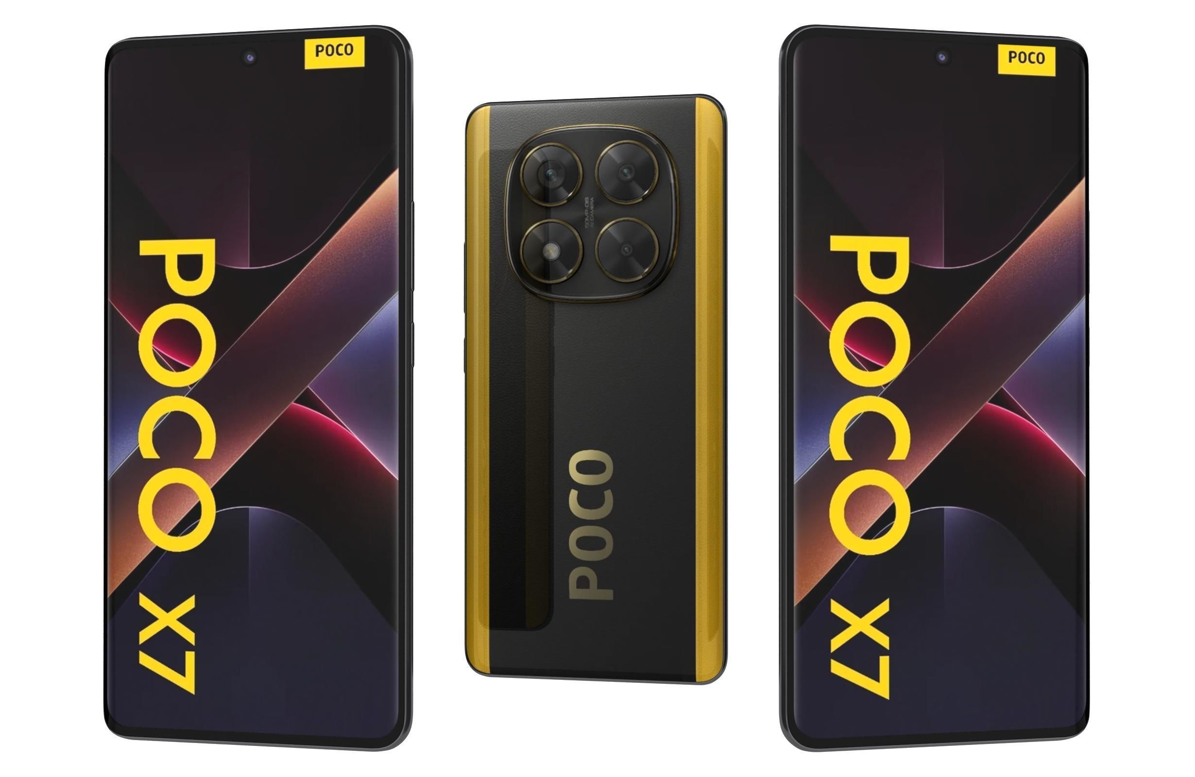 Xiaomi Poco X7 And X7 Pro 5G 3D Model Collection_3