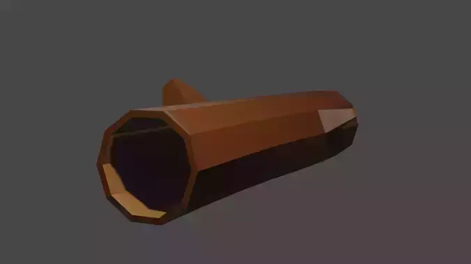 Low poly log model