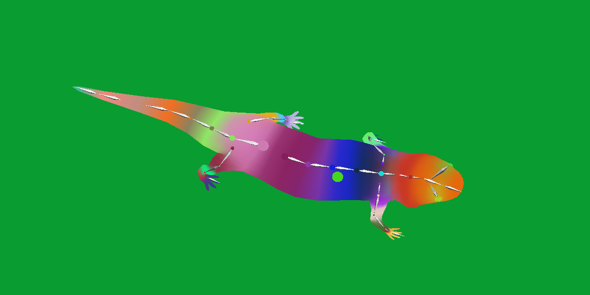 Tiger Salamander Low-poly 3D model_6
