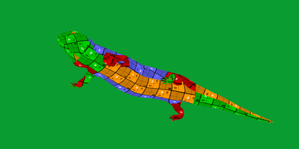 Tiger Salamander Low-poly 3D model_17
