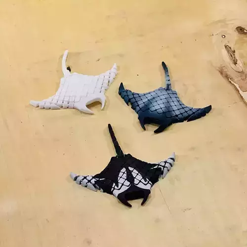 Flexi Manta Ray 3D print model