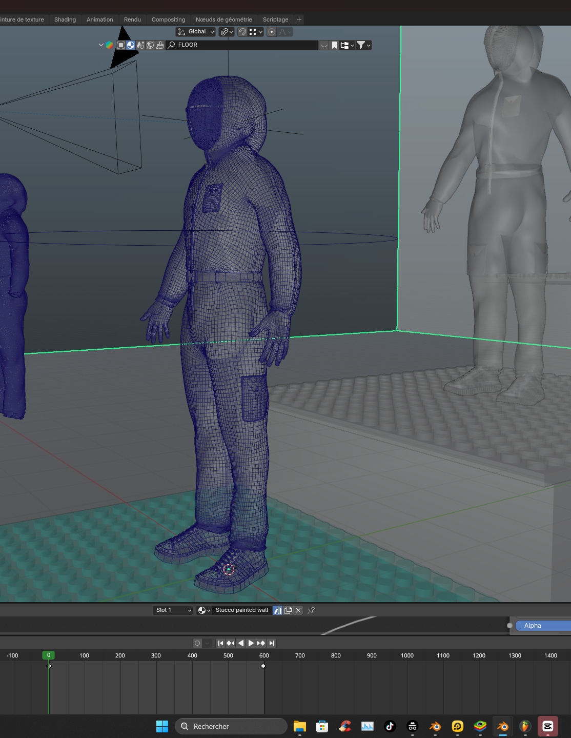 Squidgame soldier 3D Model FullQuad Topologie  3D model_8