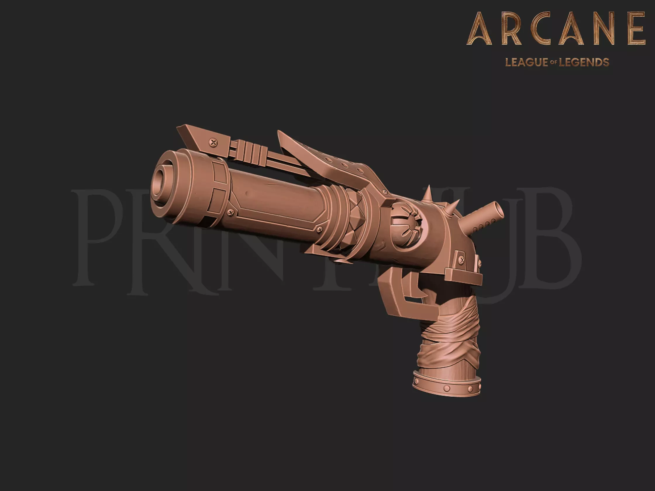 Jinx Zapper gun from Arcade Season 2 League of Legends 3D print model_0