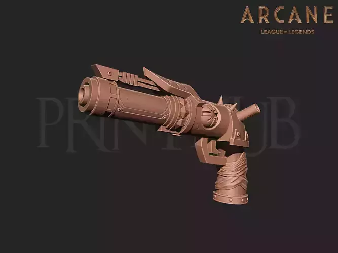 Jinx Zapper gun from Arcade Season 2 League of Legends 3D print model