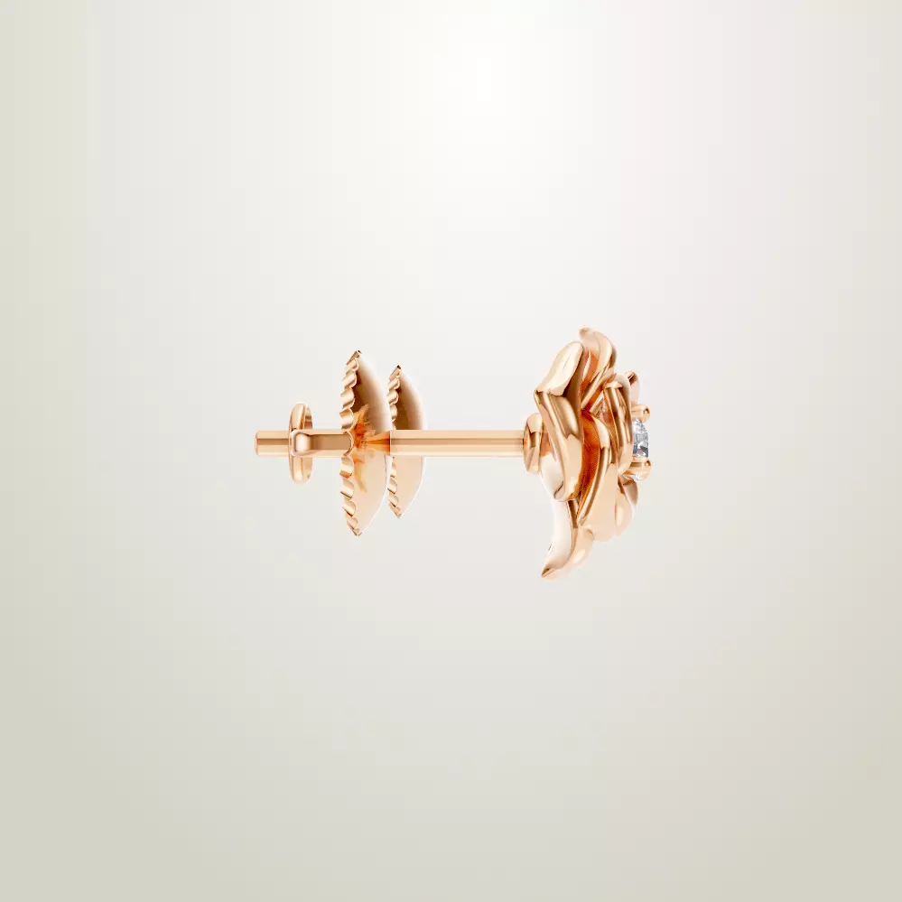 Rose Earring 3D print model_2