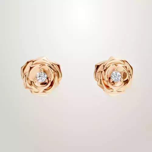 Rose Earring 3D print model
