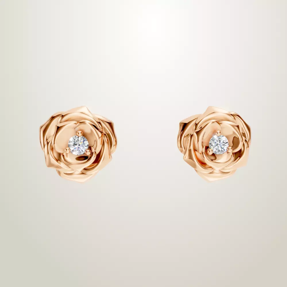 Rose Earring 3D print model_0