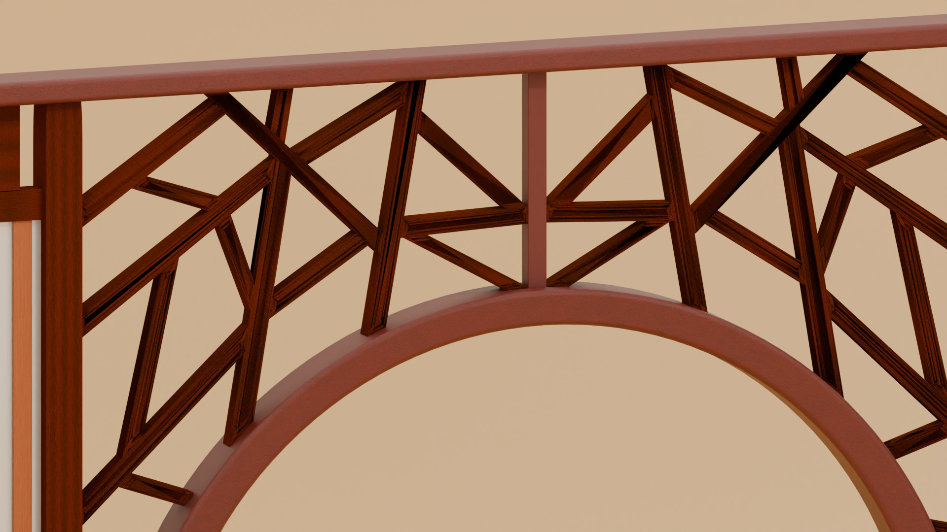 Chinese Classic Moon Gate Style 1 3D model_8
