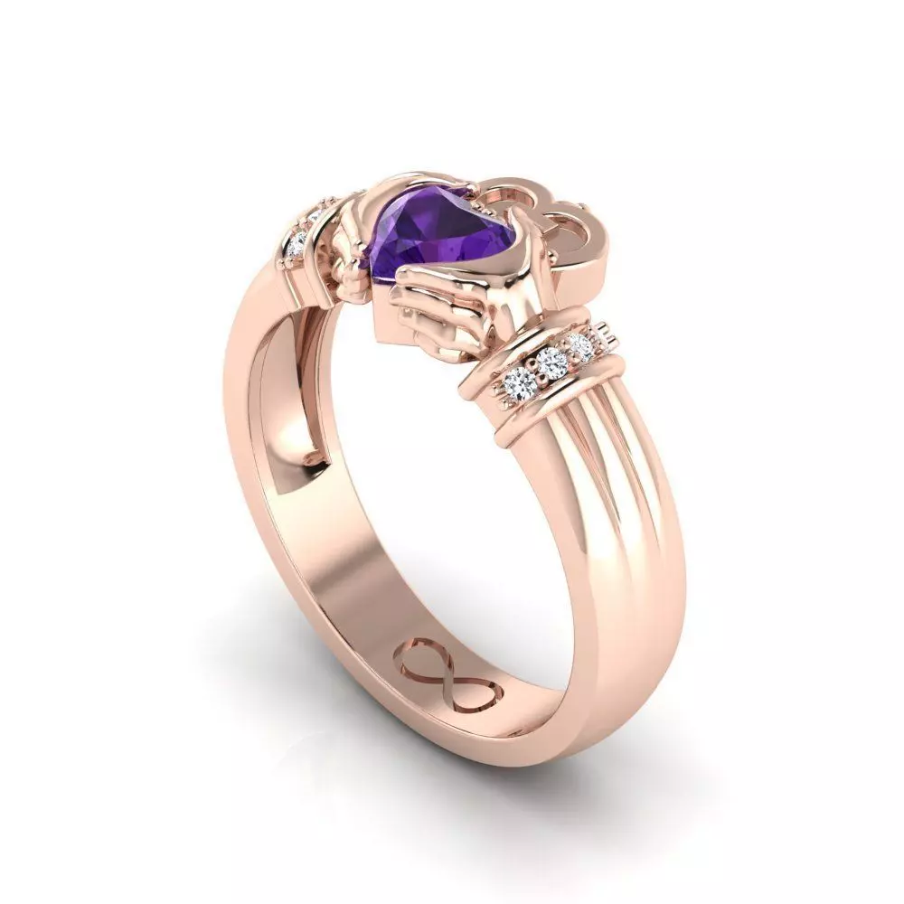 Claddagh Ring 3D print model
