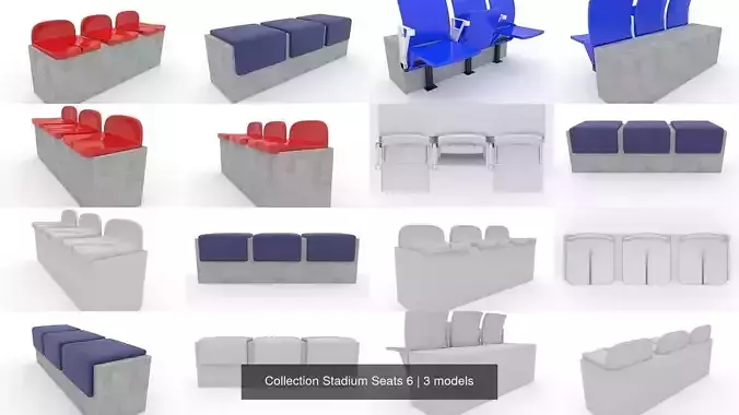 Collection Stadium Seats 6