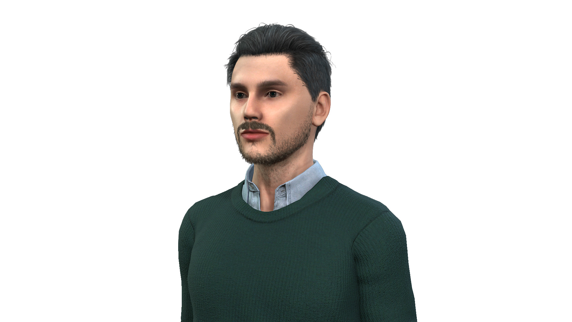 Realistic Man Character Game and Animation Ready 3D model_7