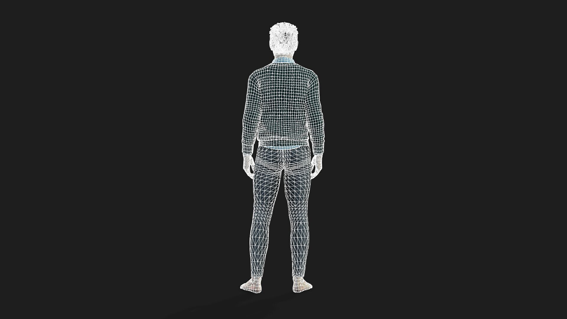 Realistic Man Character Game and Animation Ready 3D model_18