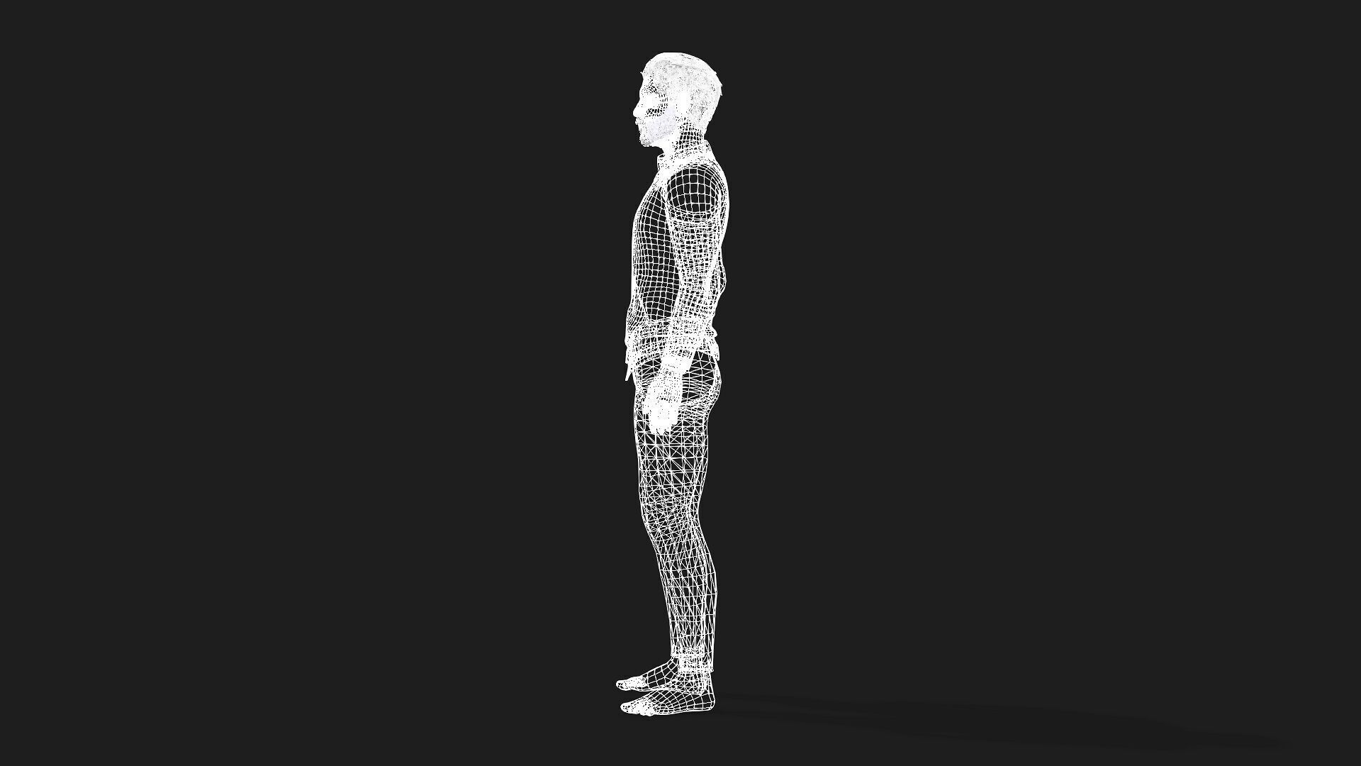 Realistic Man Character Game and Animation Ready 3D model_13