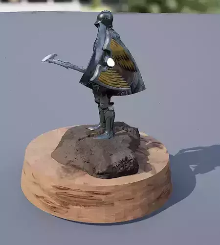 Knight Statue - 3D Printable Model
