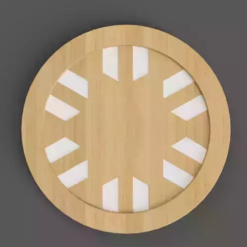 geometric coaster - table top - keychain- wall art 3D stl1 3D print model