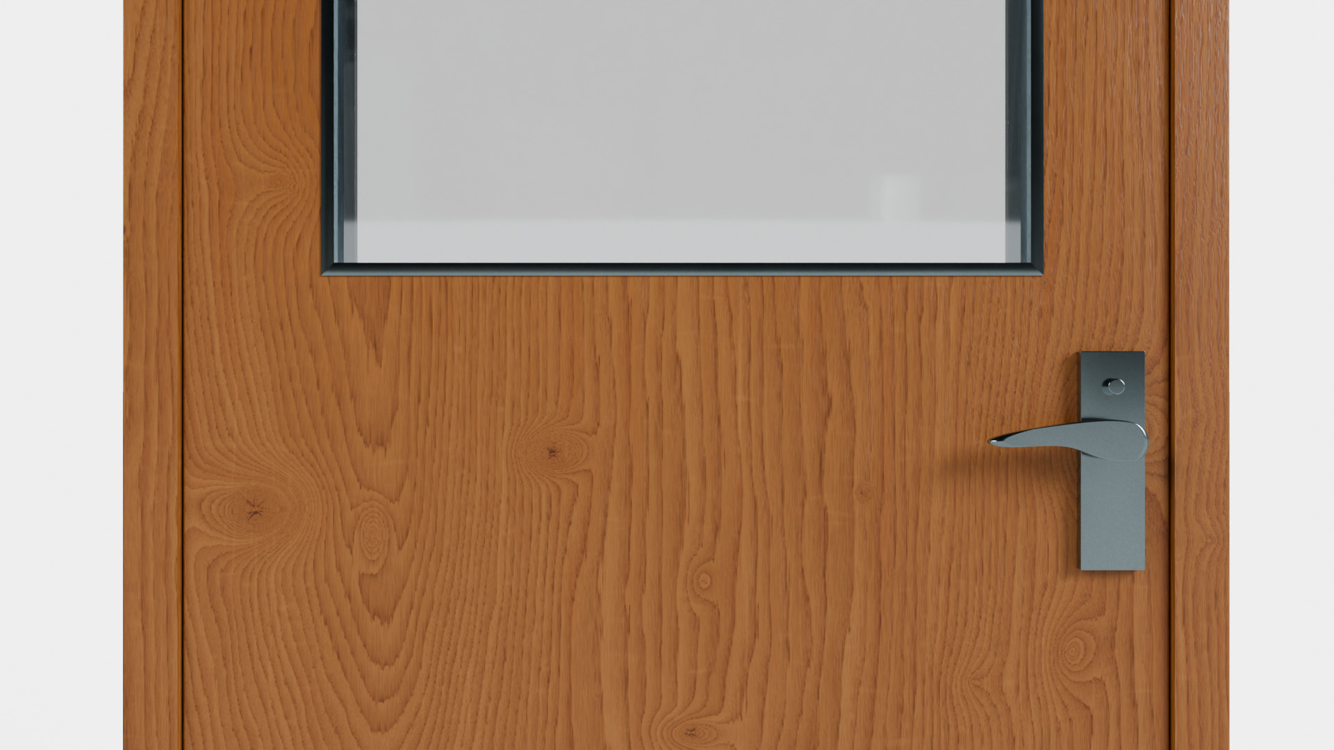 Modern Wood Door Free 3D model_4