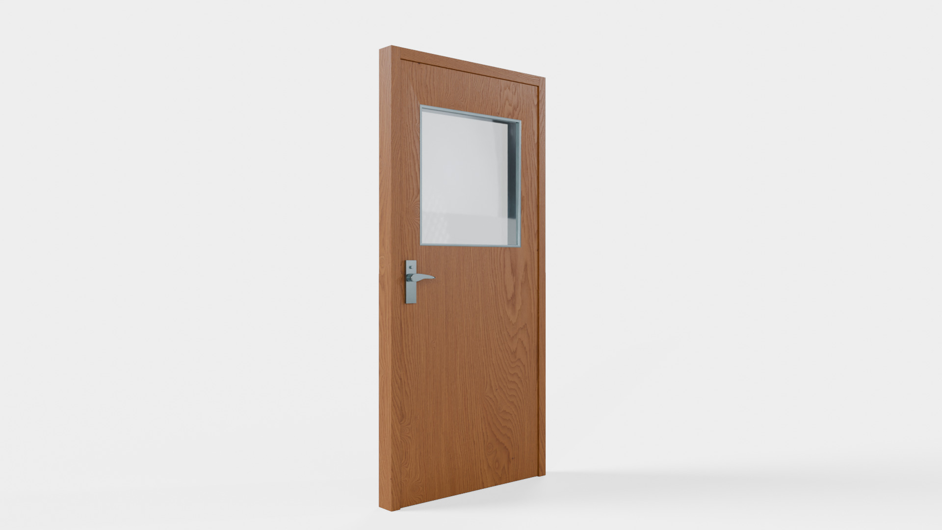 Modern Wood Door Free 3D model_3
