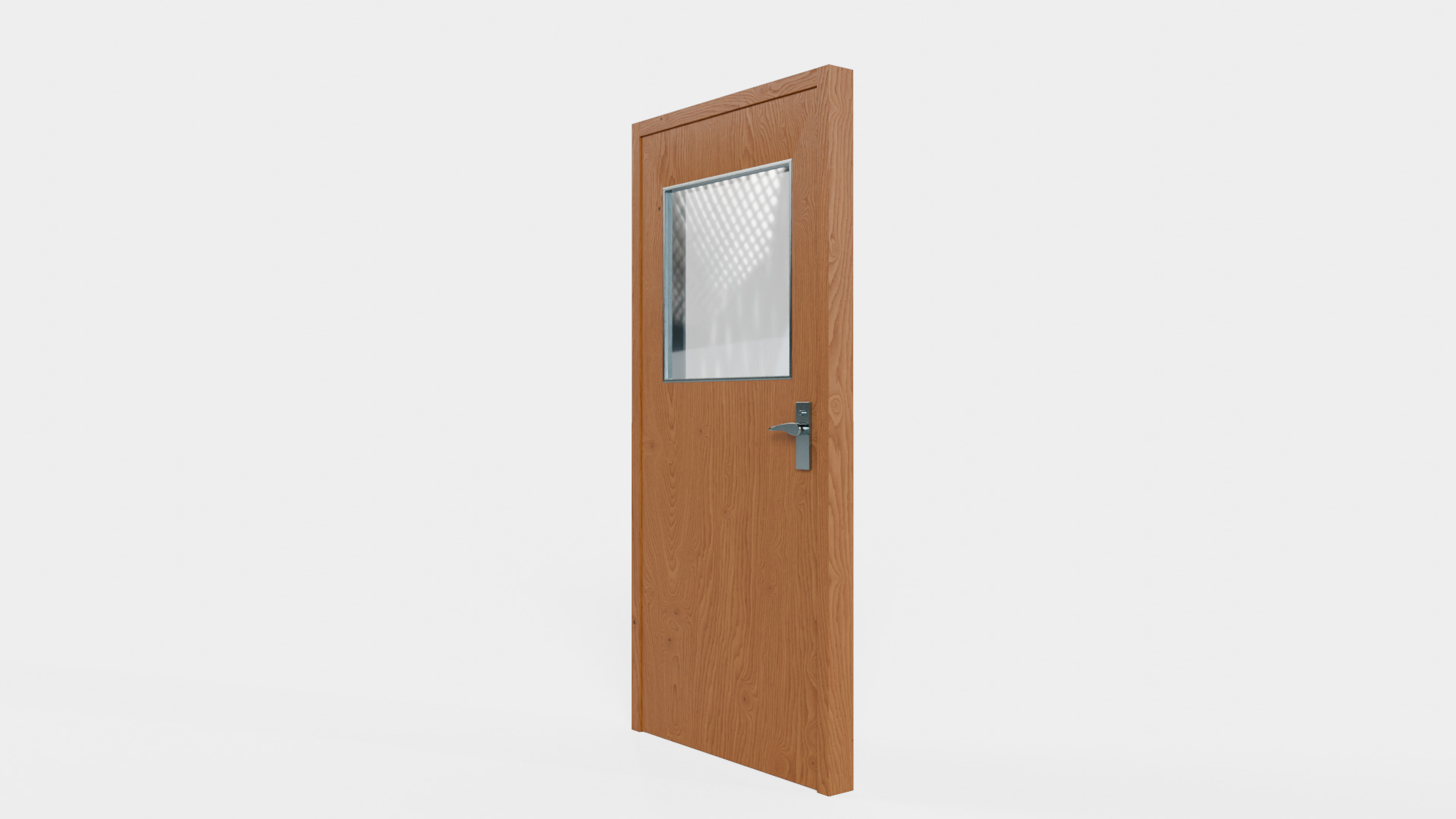 Modern Wood Door Free 3D model_1
