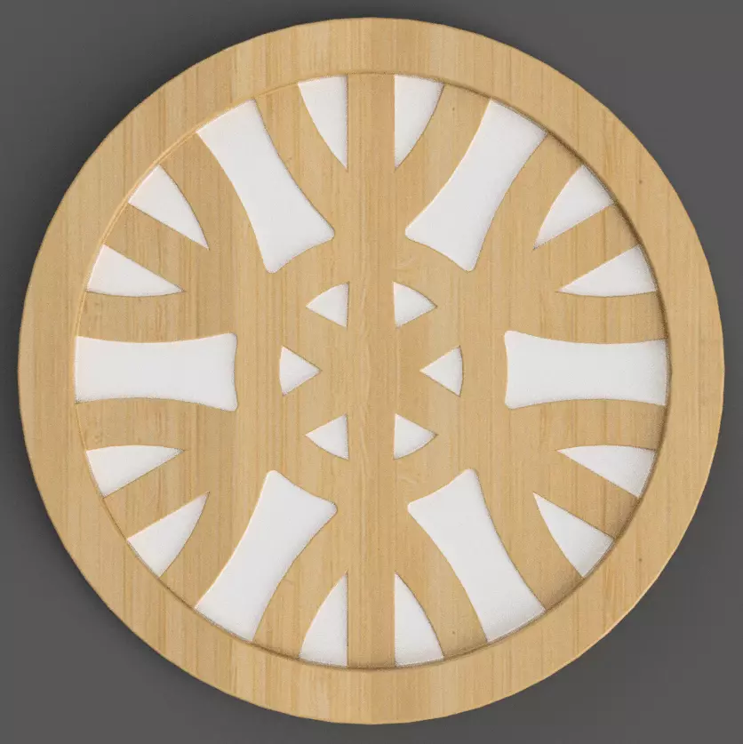 geometric coaster - table top - keychain- wall art 3D stl 3 3D print model