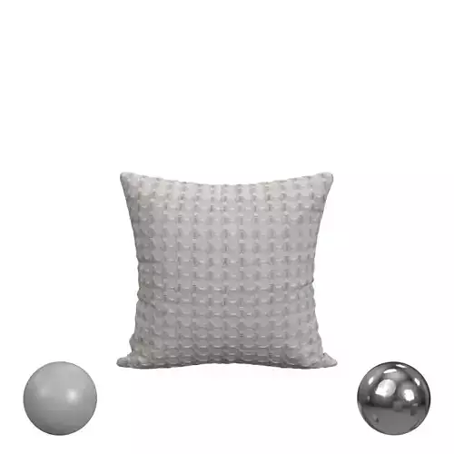 Estela Grey And White Pillow