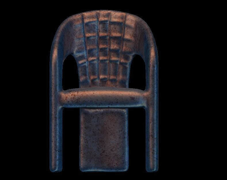 Chair 1 uv unwrapped 3D print model_3