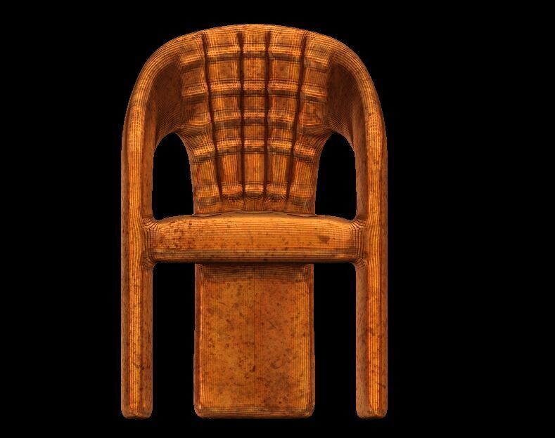 Chair 1 uv unwrapped 3D print model_4