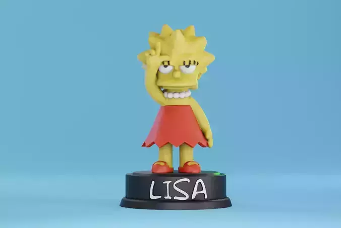 Lisa Loser Pose 3D print model