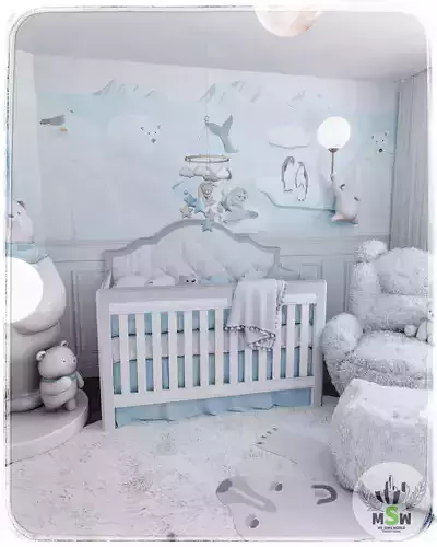 Winter Baby Room Blender Scene