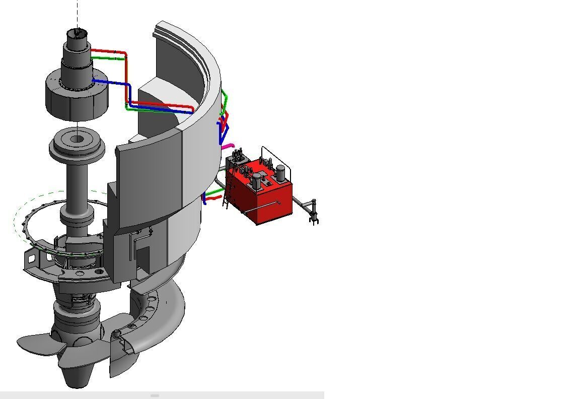 Details of embeddment for a 6m Dia Kaplan Turbine 3D model_1