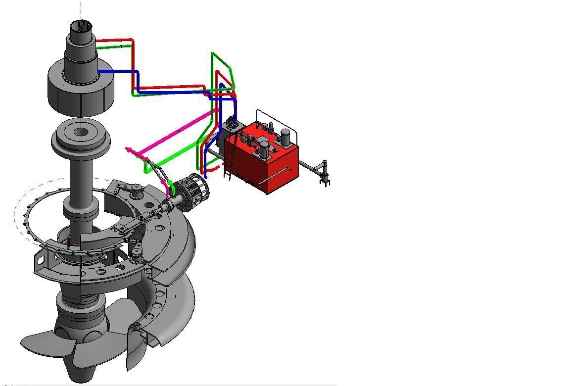 Details of embeddment for a 6m Dia Kaplan Turbine 3D model_4