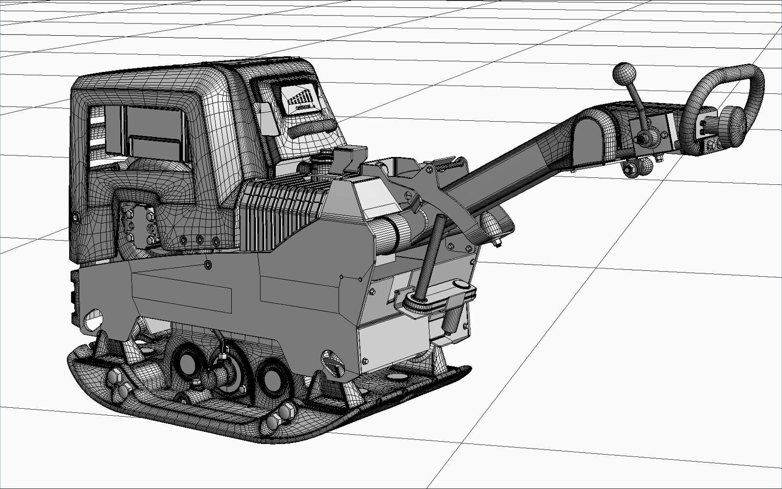 Ammann 55-75 Vibratory Reversible Plate PBR 3D model_20