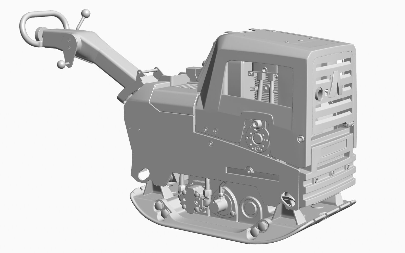 Ammann 55-75 Vibratory Reversible Plate PBR 3D model_14
