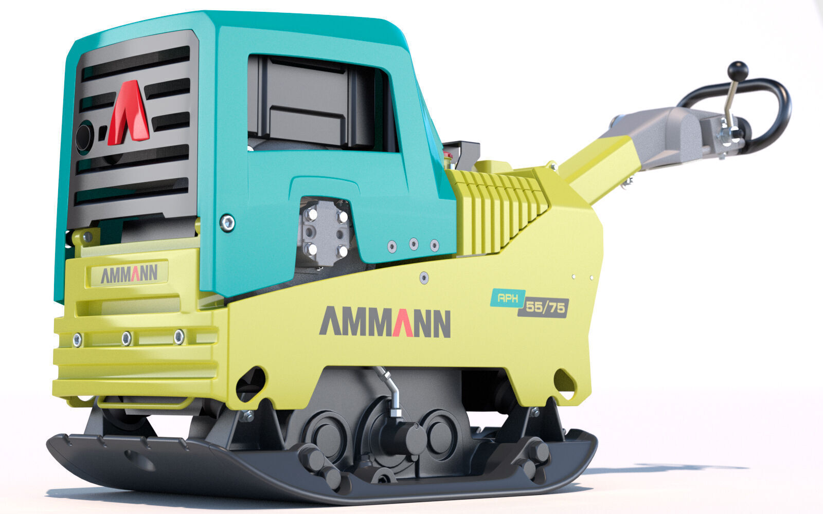 Ammann 55-75 Vibratory Reversible Plate PBR 3D model_7