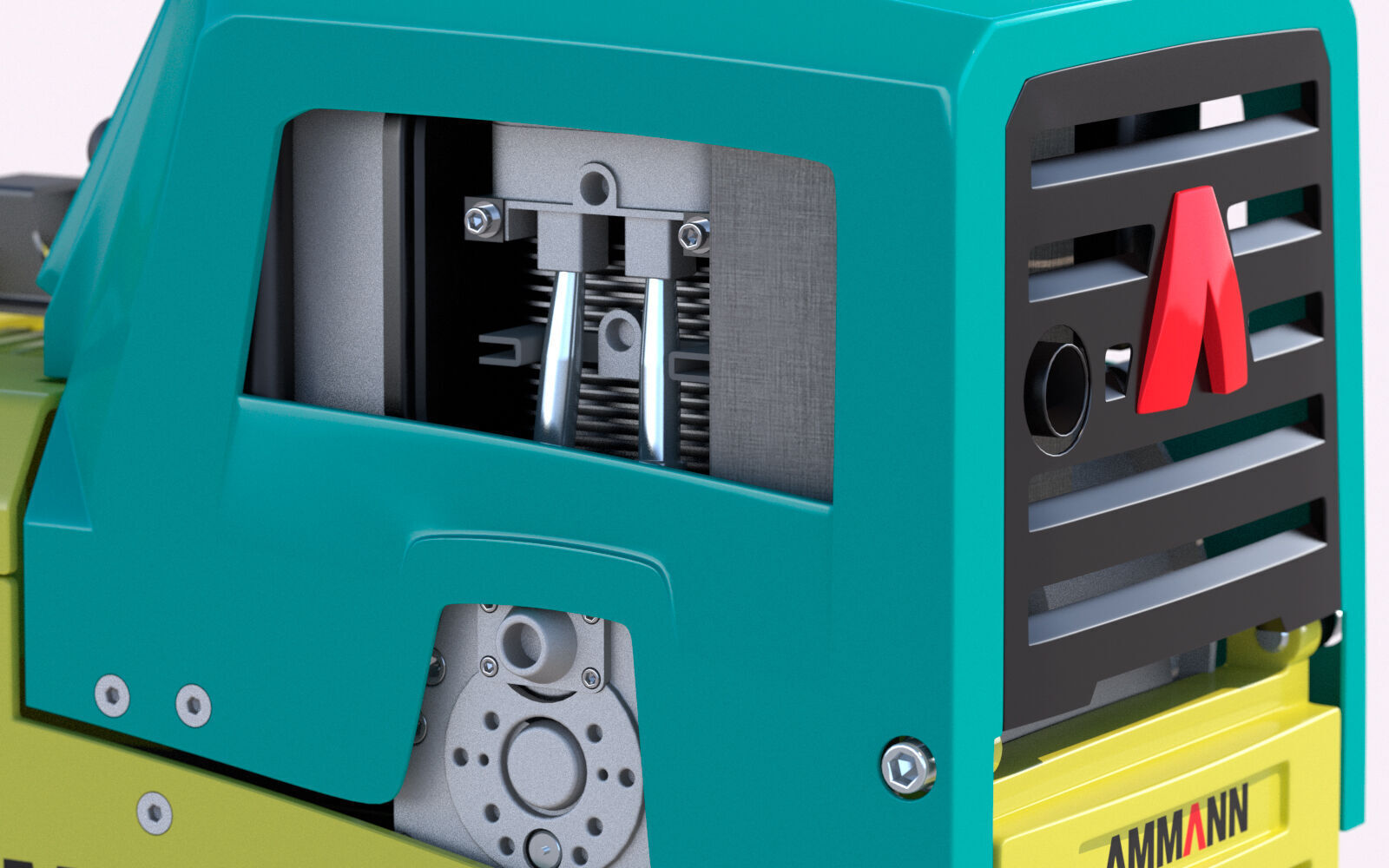 Ammann 55-75 Vibratory Reversible Plate PBR 3D model_12