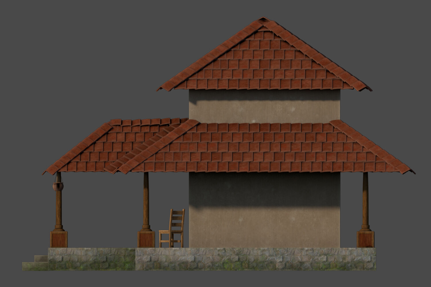 Bungalow 3D model_5