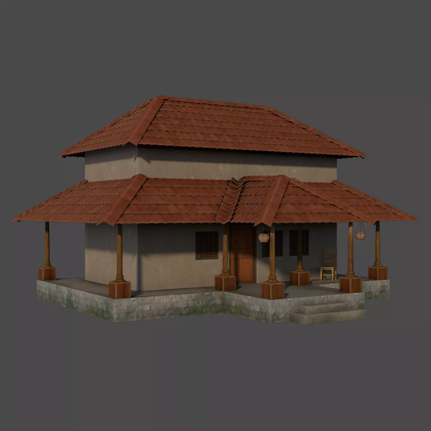 Bungalow 3D model_0