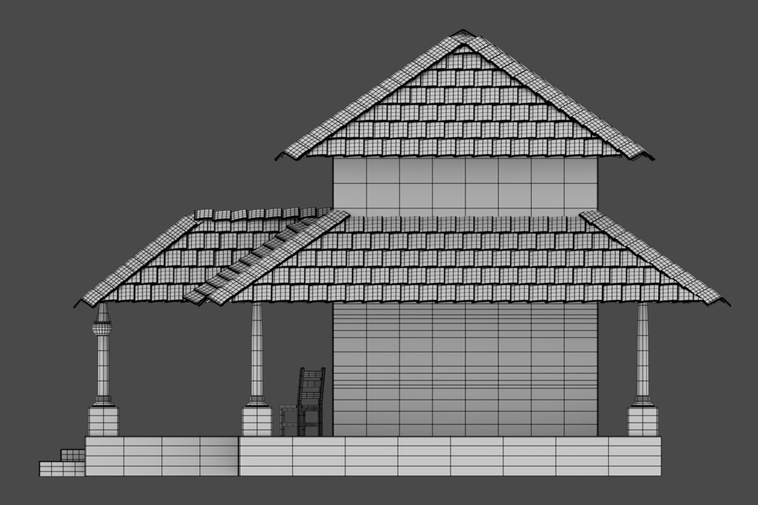 Bungalow 3D model_9