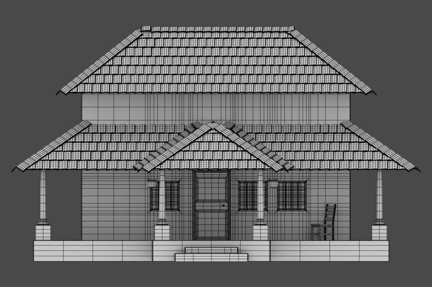 Bungalow 3D model_8