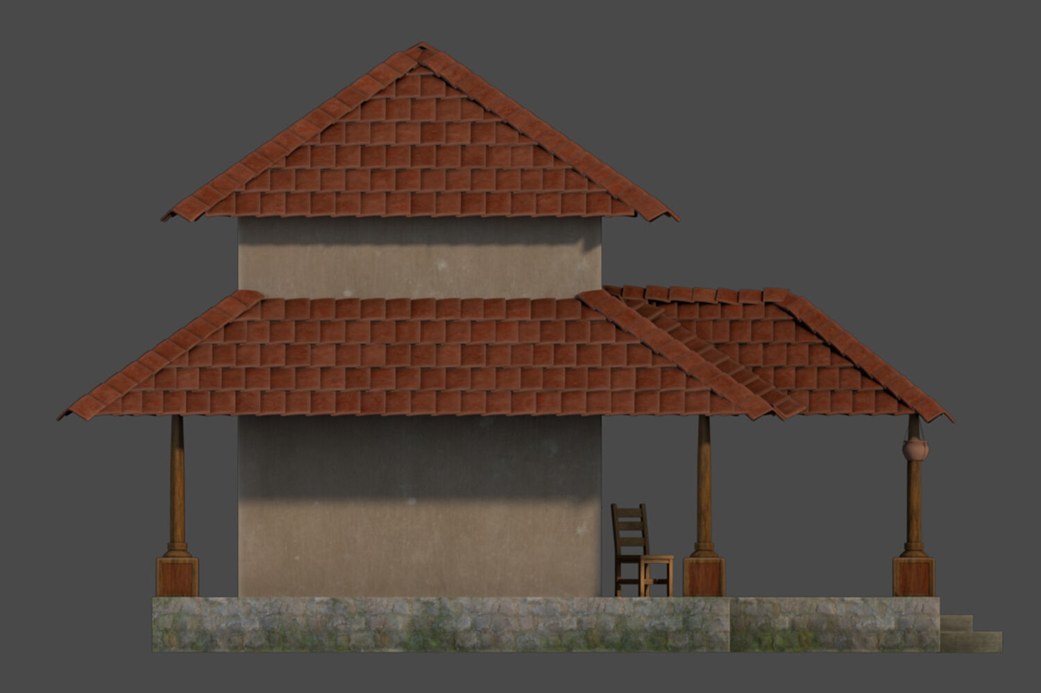 Bungalow 3D model_7