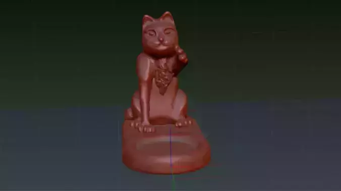 3D Printable Cat Candleholder