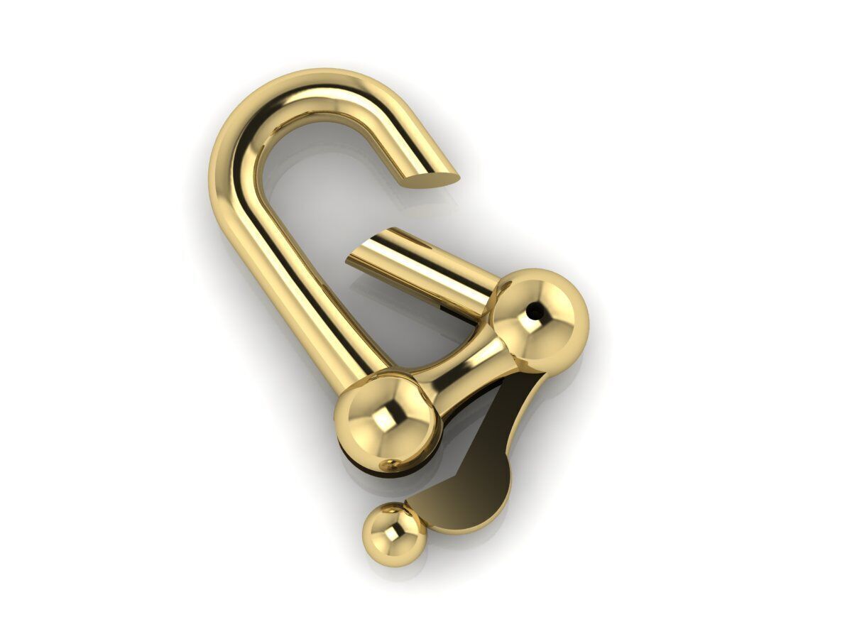 Lock bracelet Tiffany 3D print model_3