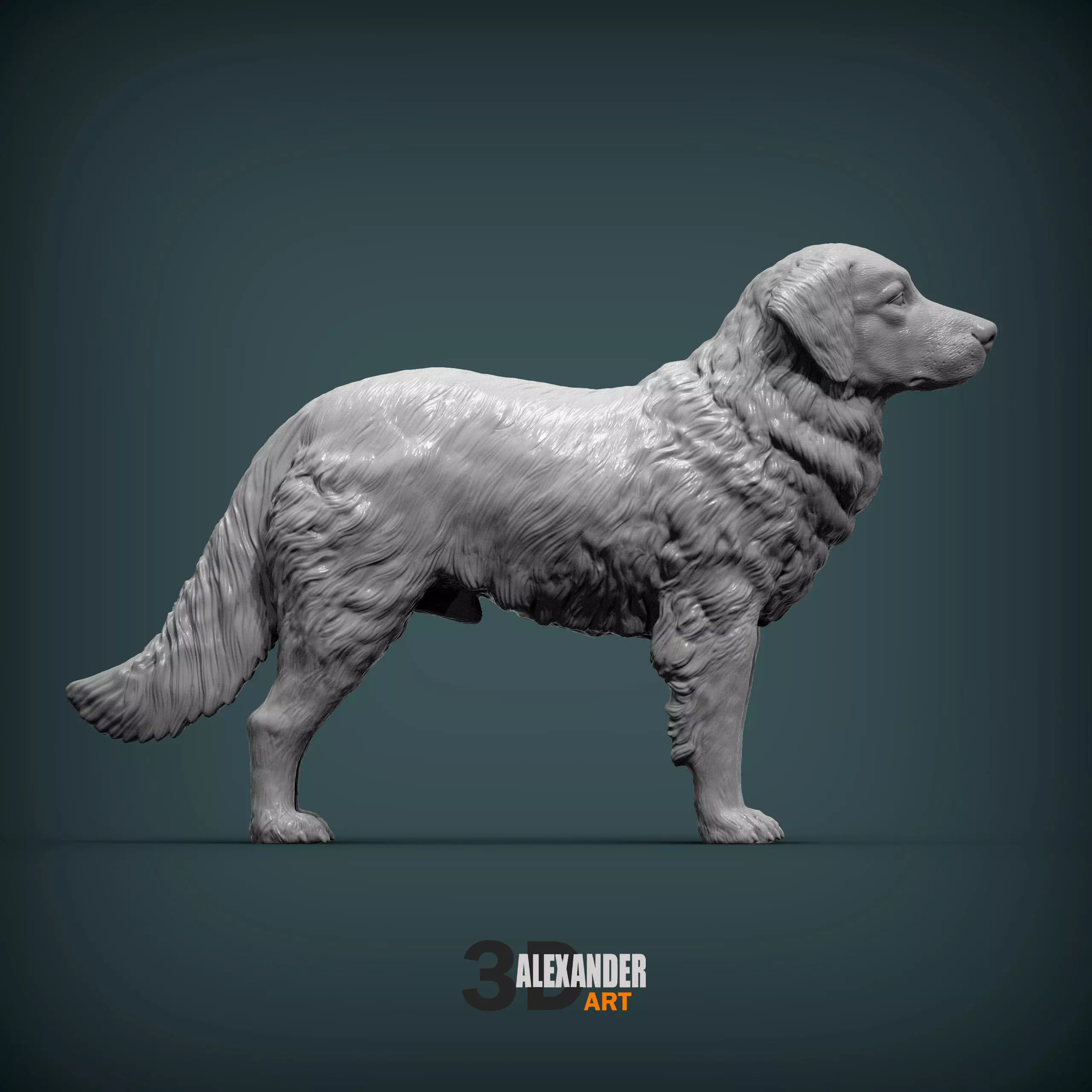 Hungarian Kuvasz 3D print model