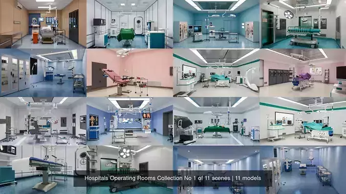 Hospitals Operating Rooms Collection No 1 of 11 scenes 
