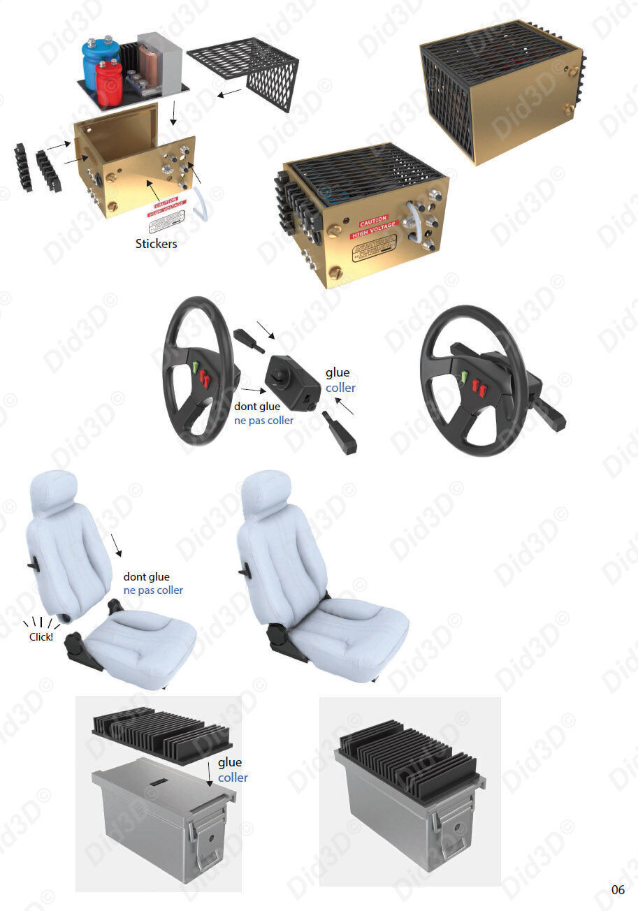 Flying DELOREAN V2 Animatronic 1-8 Scale 530mm 3D print model_21