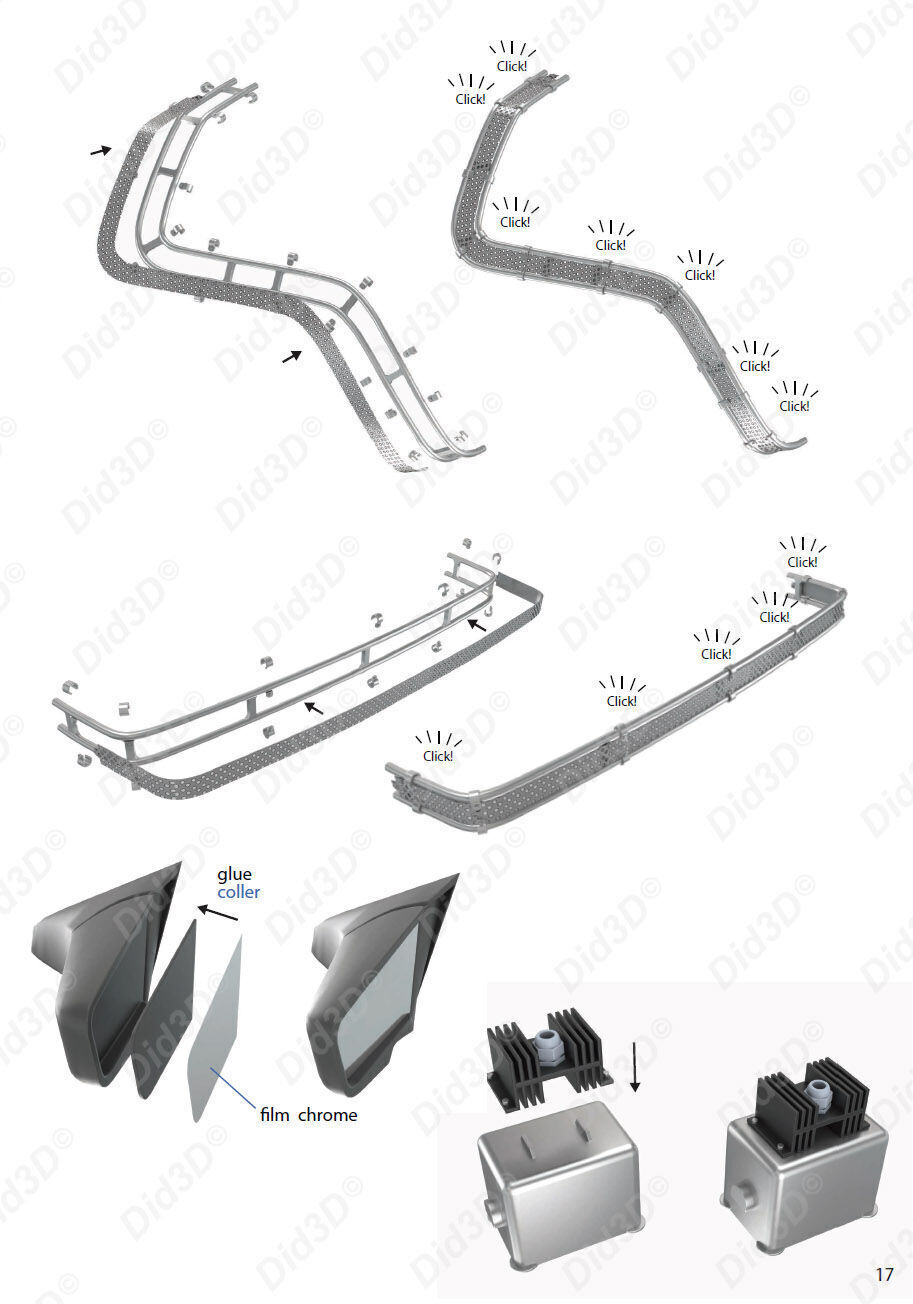 Flying DELOREAN V2 Animatronic 1-8 Scale 530mm 3D print model_20