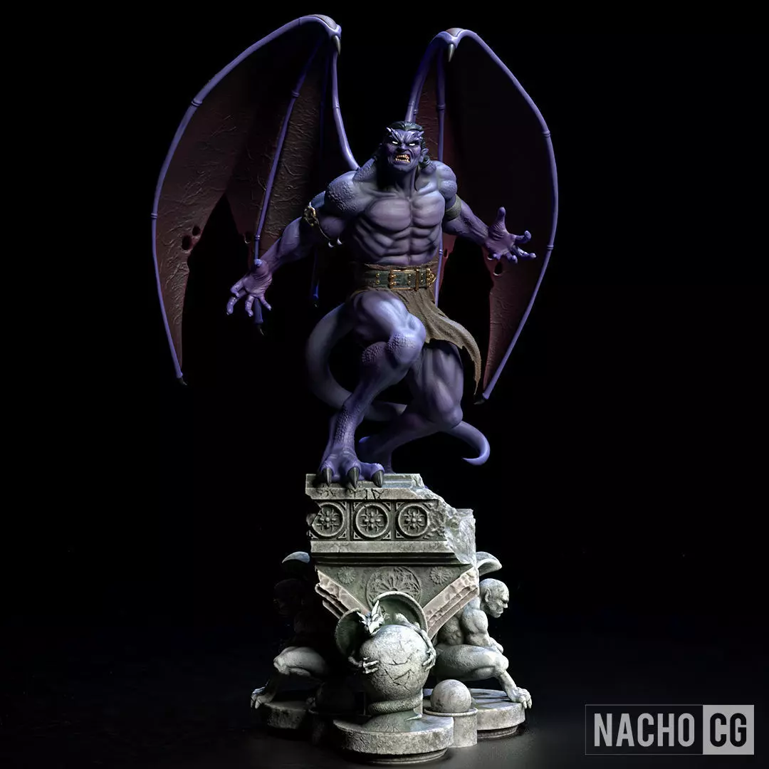 Fan Art - Goliath from Gargoyles - Statue 3D print model_0