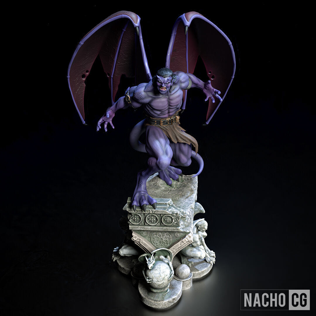 Fan Art - Goliath from Gargoyles - Statue 3D print model_4