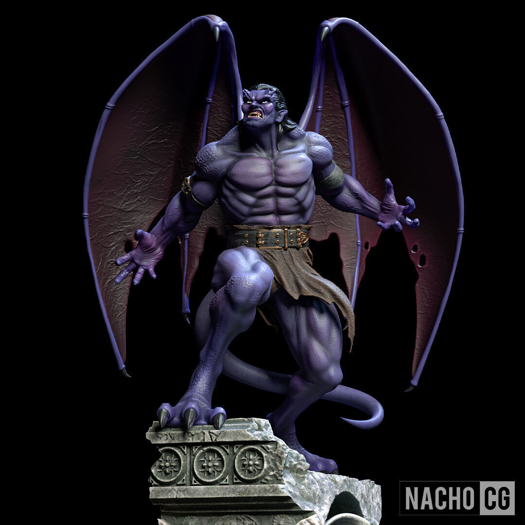 Fan Art - Goliath from Gargoyles - Statue 3D print model_3